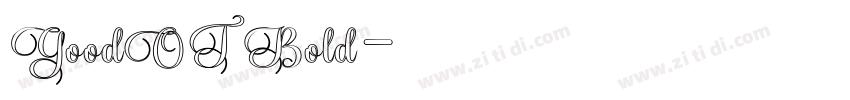 GoodOT Bold字体转换